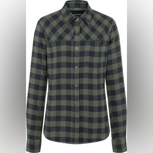 Black Diamond Navy and Olive Plaid Shirt